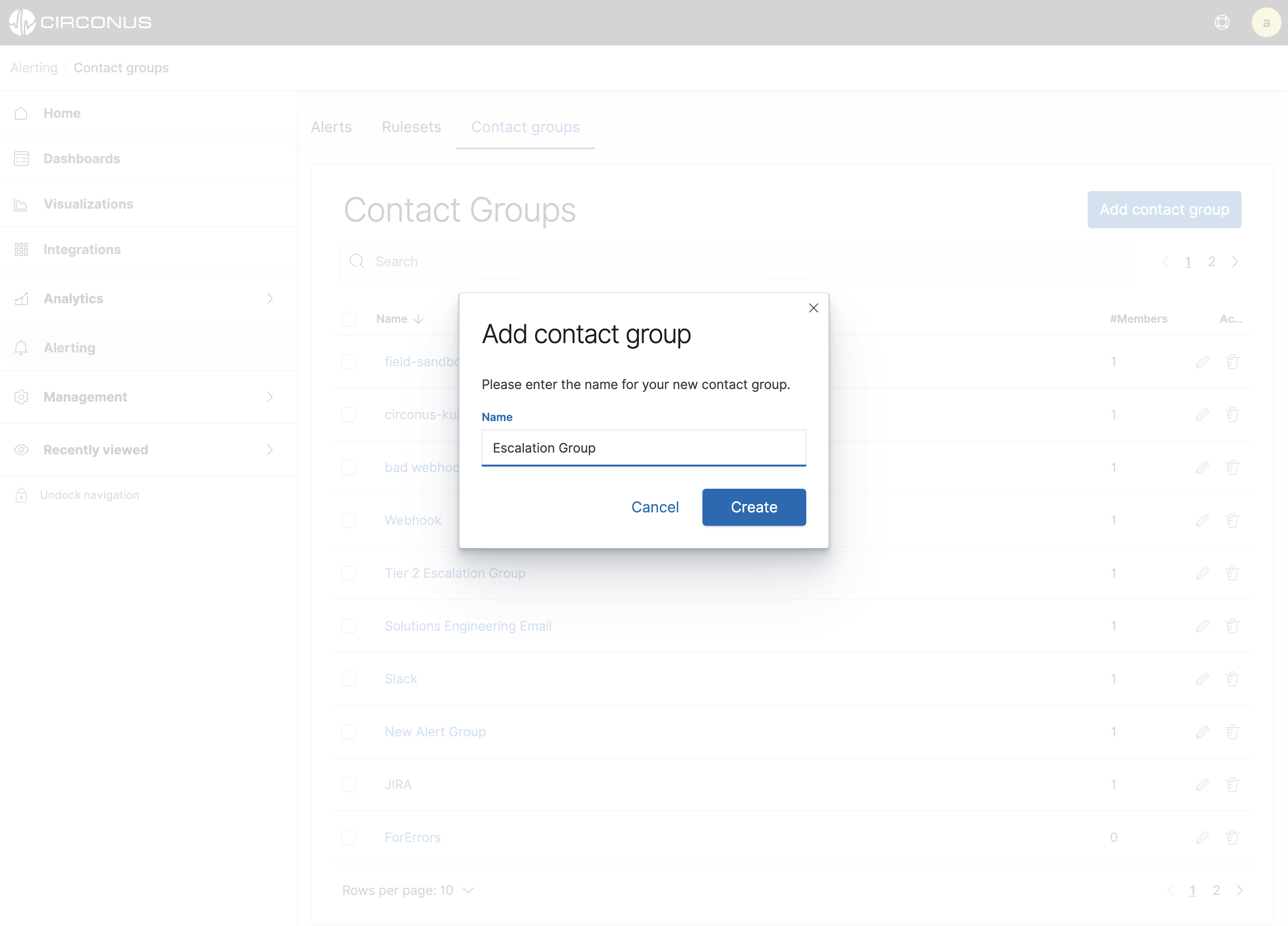 Add a Contact Group