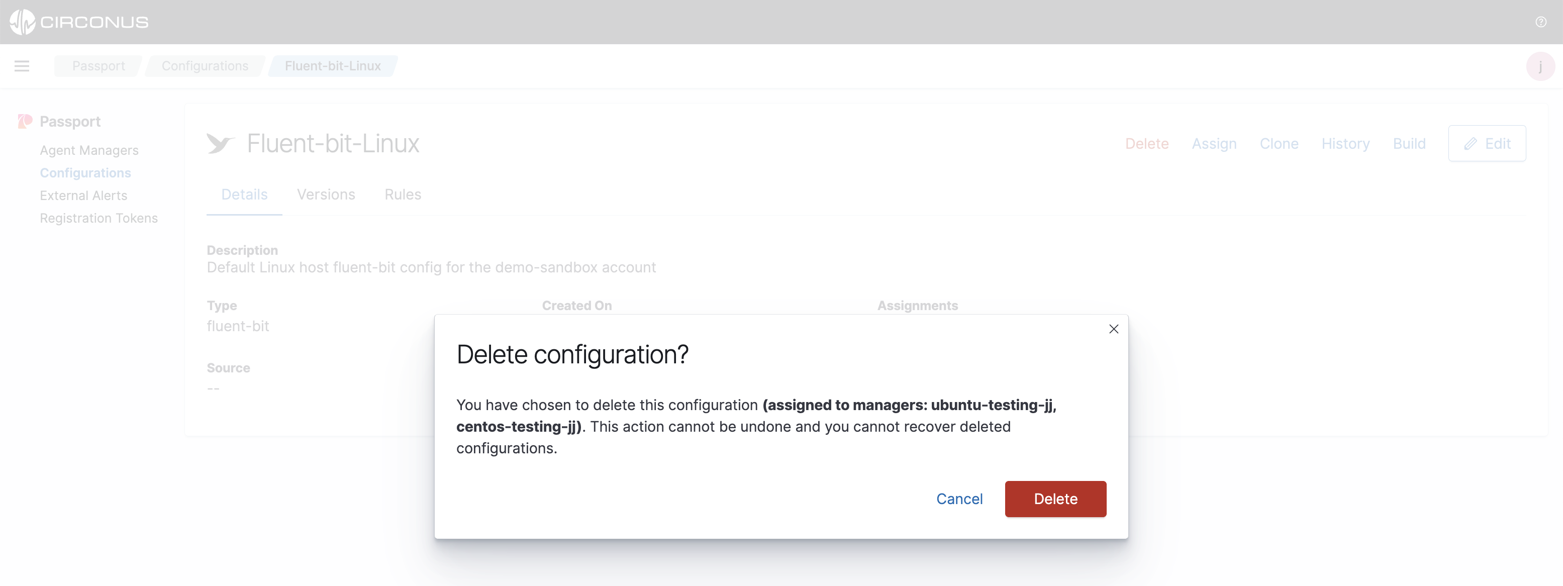 configurations-delete