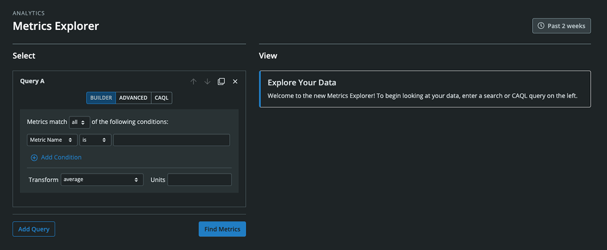 Metrics Explorer